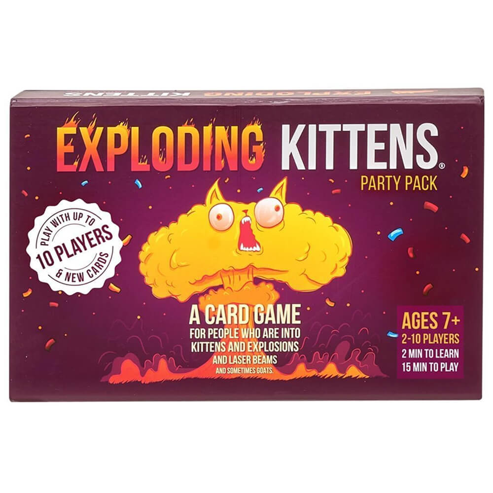 Exploding Kittens Party Pack card game buy online India – 2-10 players ages 7+ 15 minutes | Turnwise