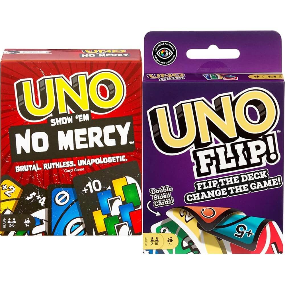 UNO Must-Have Extension Pack combo box with flip and no mercy cards