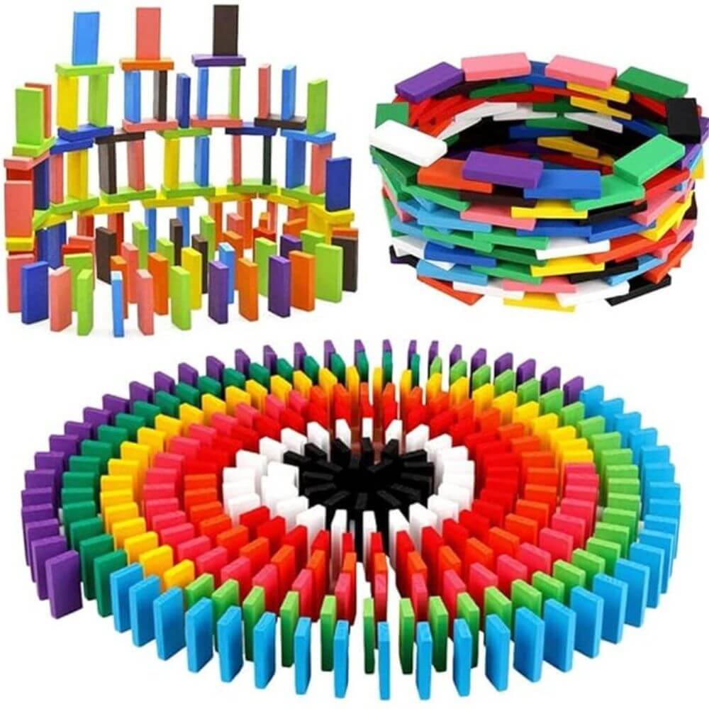 domino colour tiles set 120 pcs kids building toy India Turnwise
