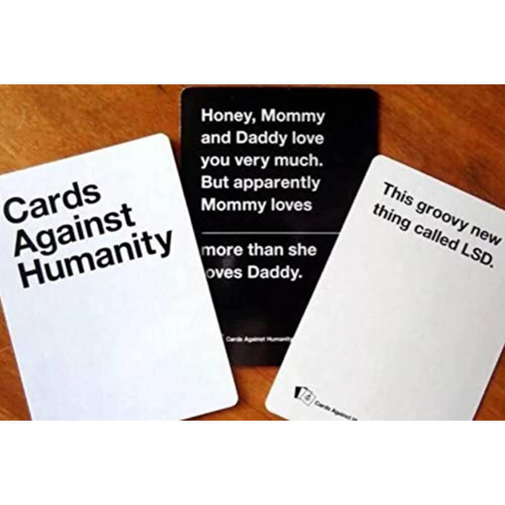 Cards Against Humanity 500 white cards and 100 black cards box contents India
