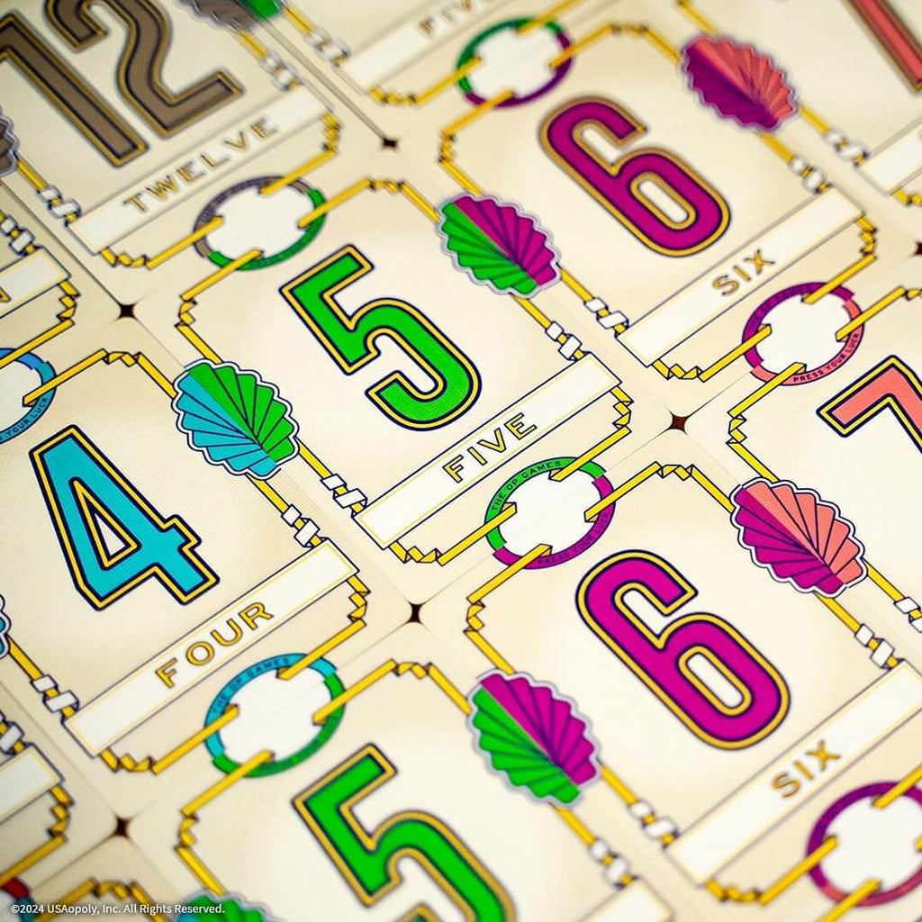 Flip 7 numbered cards 0-12 spread – press your luck card game components India