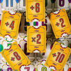 Flip 7 numbered cards 0-12 spread – press your luck card game components India