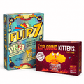 Exploding Kittens and Flip 7 card game bundle