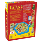 CATAN board game box back – trade build settle strategy game 3-4 players India