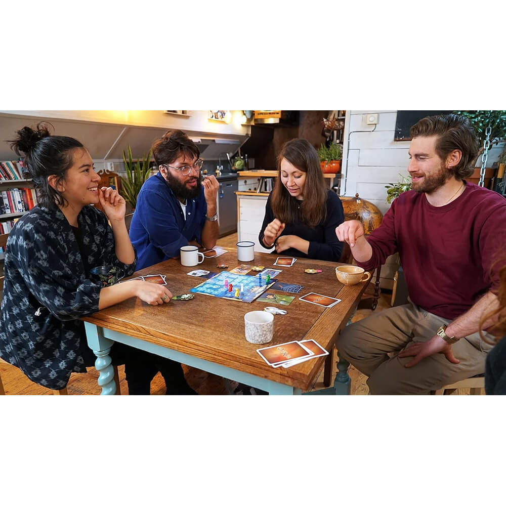 Dixit game in play with players choosing cards – family storytelling game India