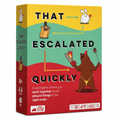 That Escalated Quickly party card game box for family and friends