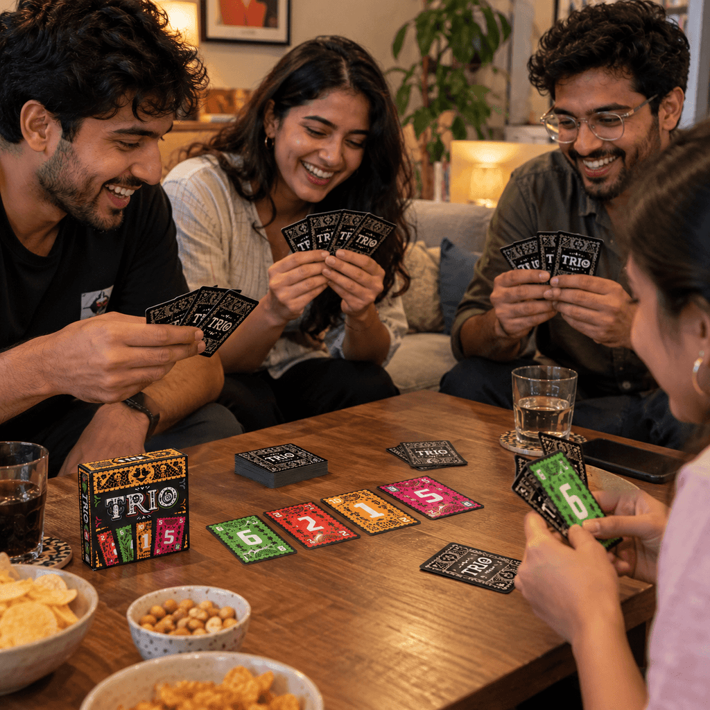 Trio card game for friends and family game nights