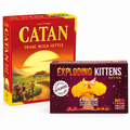 CATAN and Exploding kittens board game bundle