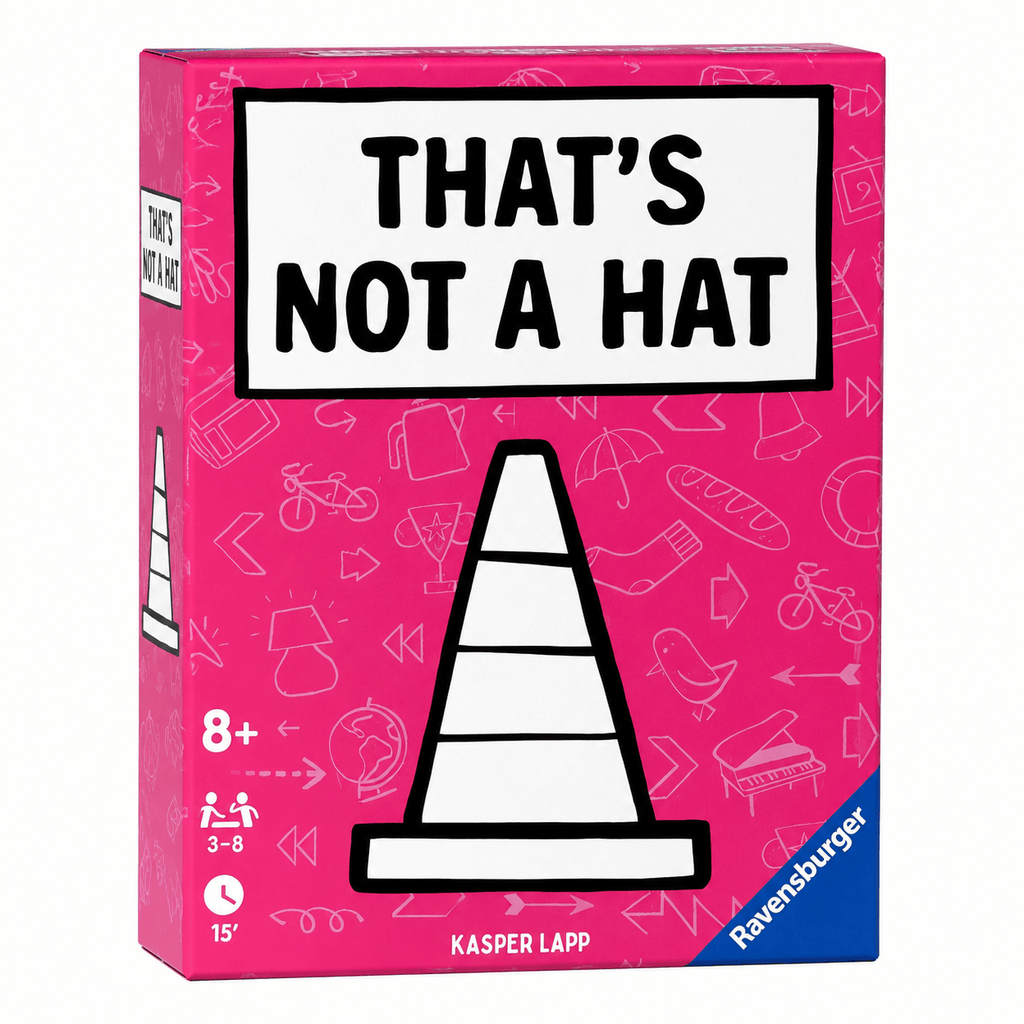 That's Not A Hat memory and bluffing card game box