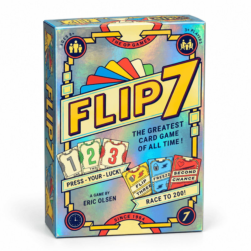 Flip 7 card game buy online India – press your luck strategy card game 3+ players ages 8+ 20 min | Turnwise