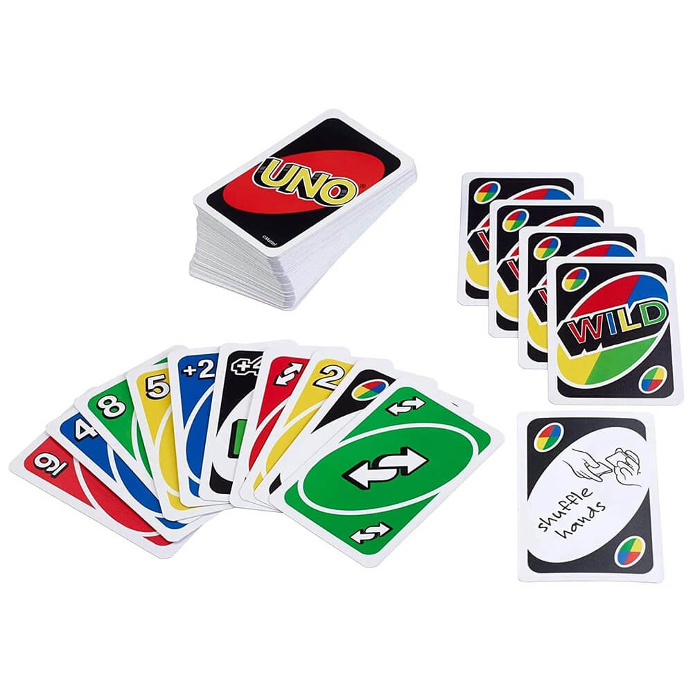 Classic UNO playing cards and tin storage box