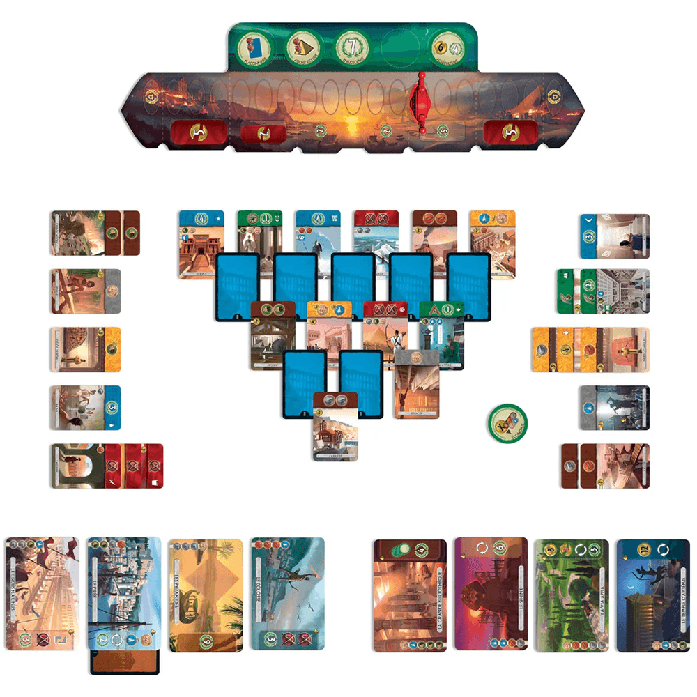 7 Wonders Duel wonder cards military board and progress tokens India