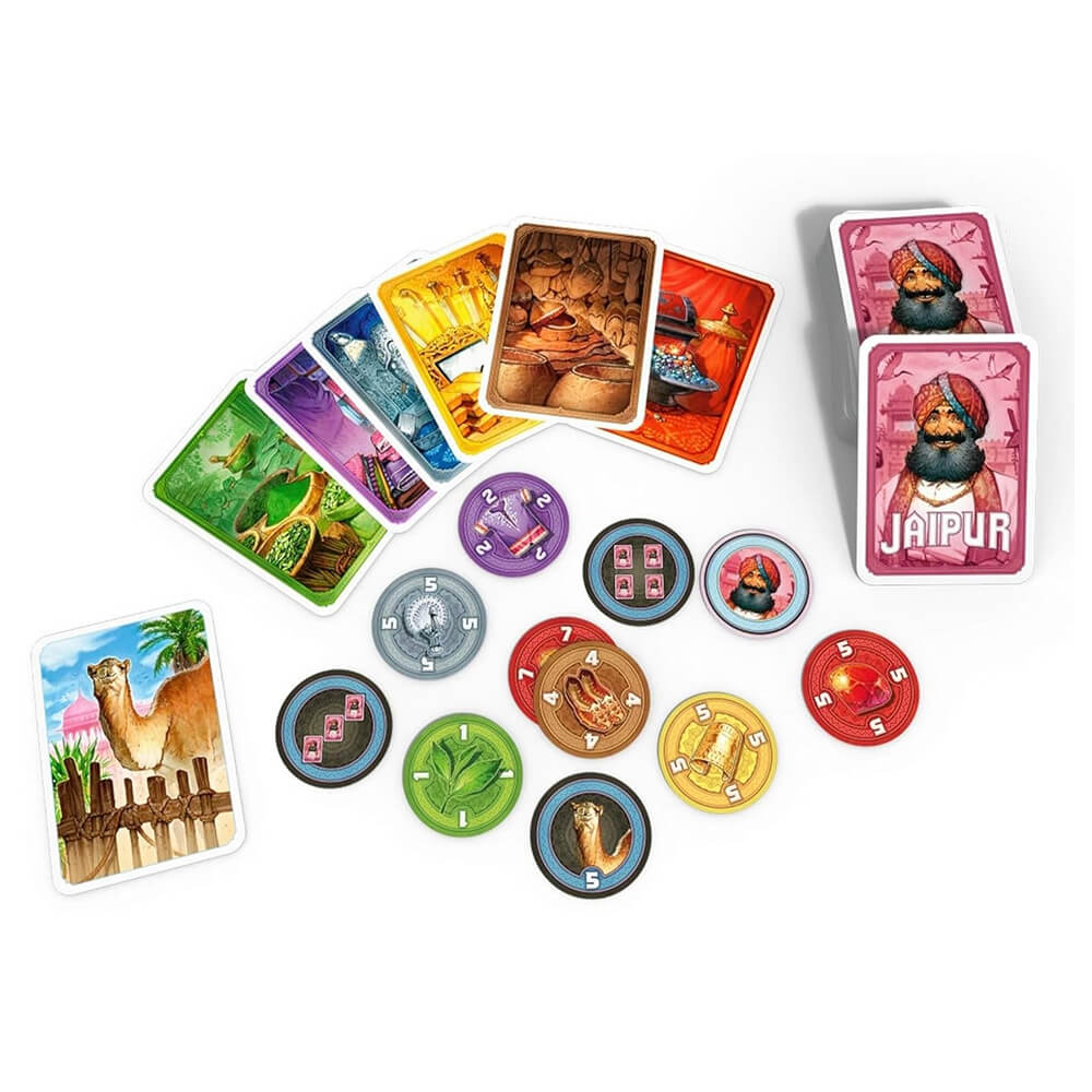 Jaipur camel herd tokens and goods chips – fast-paced trading card game components India