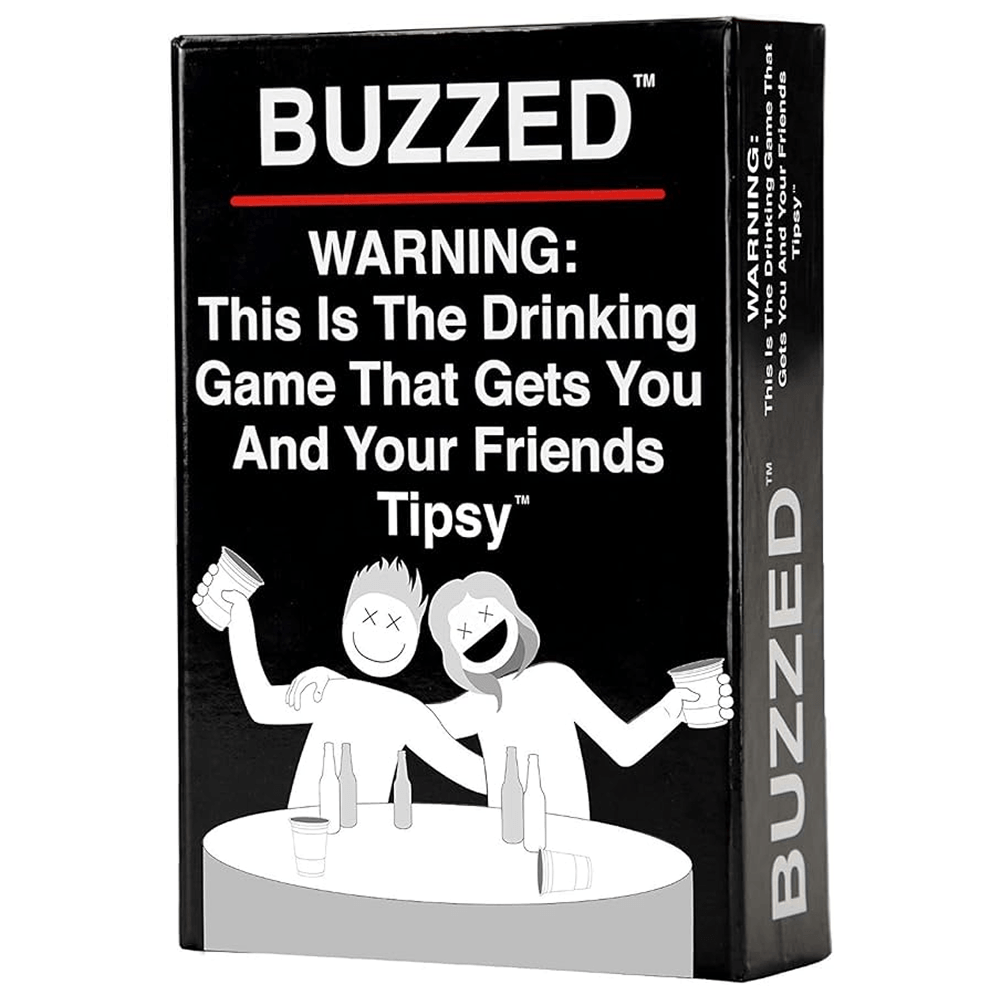 Buzzed drinking card game box with 250 glossy cards — adult party game for 3 to 20 players by What Do You Meme
