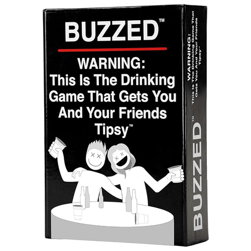 Buzzed drinking card game box with 250 glossy cards — adult party game for 3 to 20 players by What Do You Meme