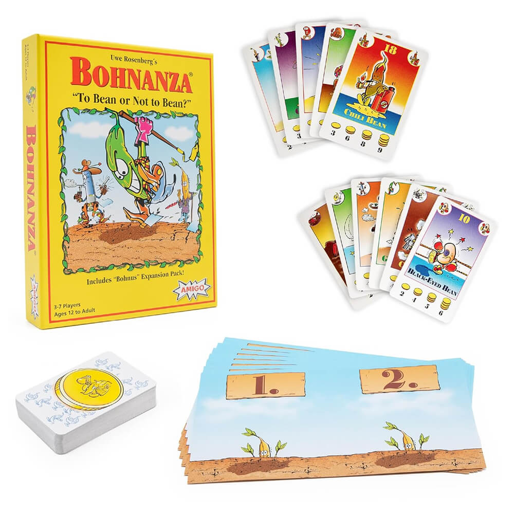 Bohnanza bean cards spread – hilarious trading card game for friends India