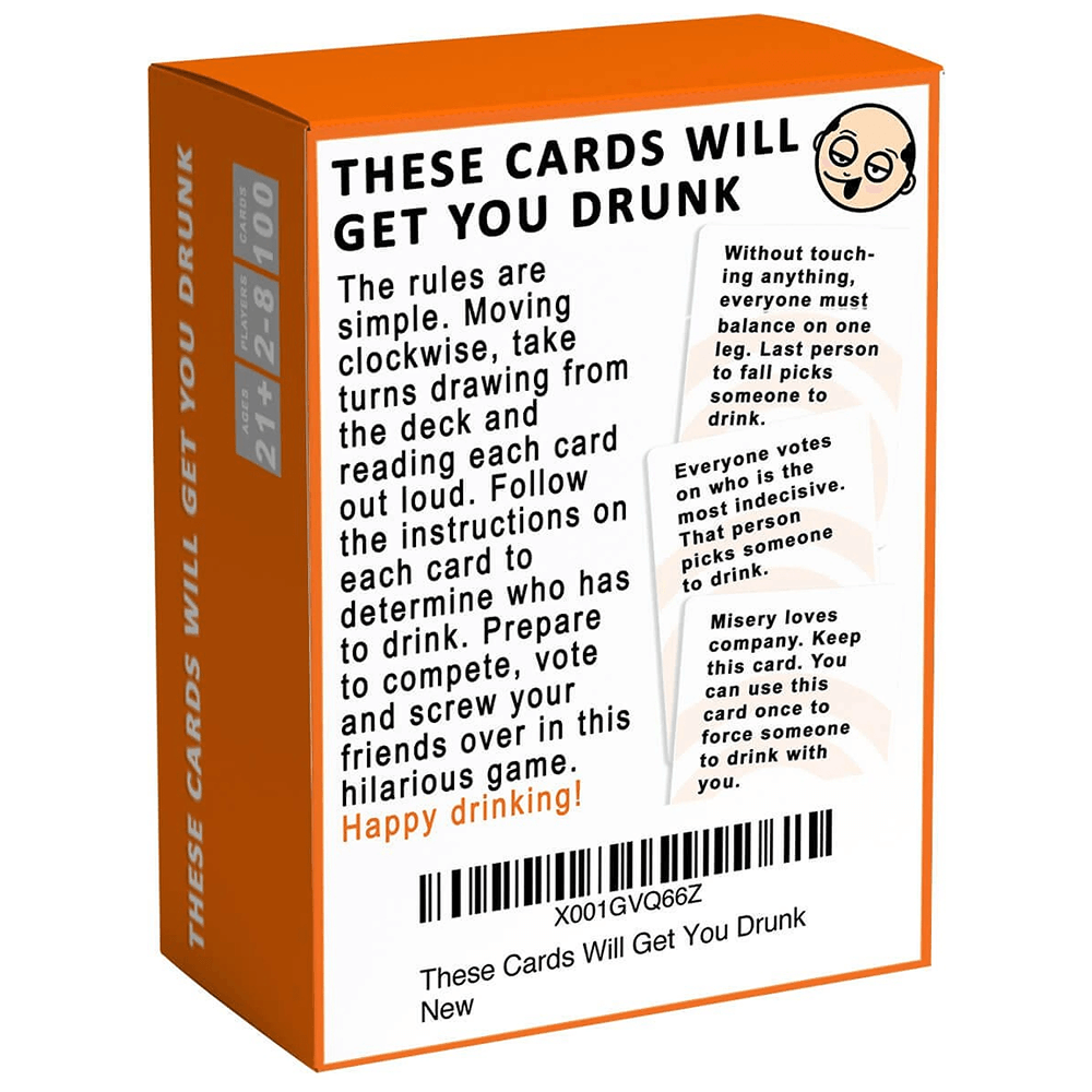 These Cards Will Get You Drunk card game — adult drinking game for groups