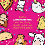 Taco Cat Goat Cheese Pizza box back – quick reflex card game for family and friends India
