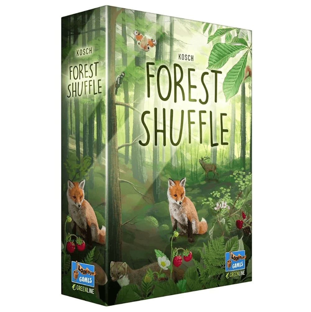 Forest Shuffle strategy board game box for family game nights