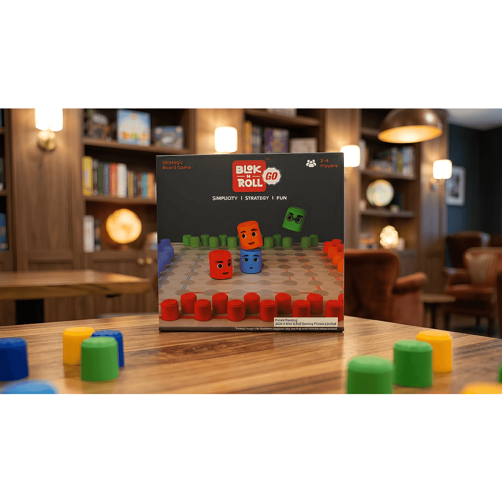 Blok n Roll GO Starter Edition strategy board game buy online India – 2-4 players ages 8+ | Turnwise