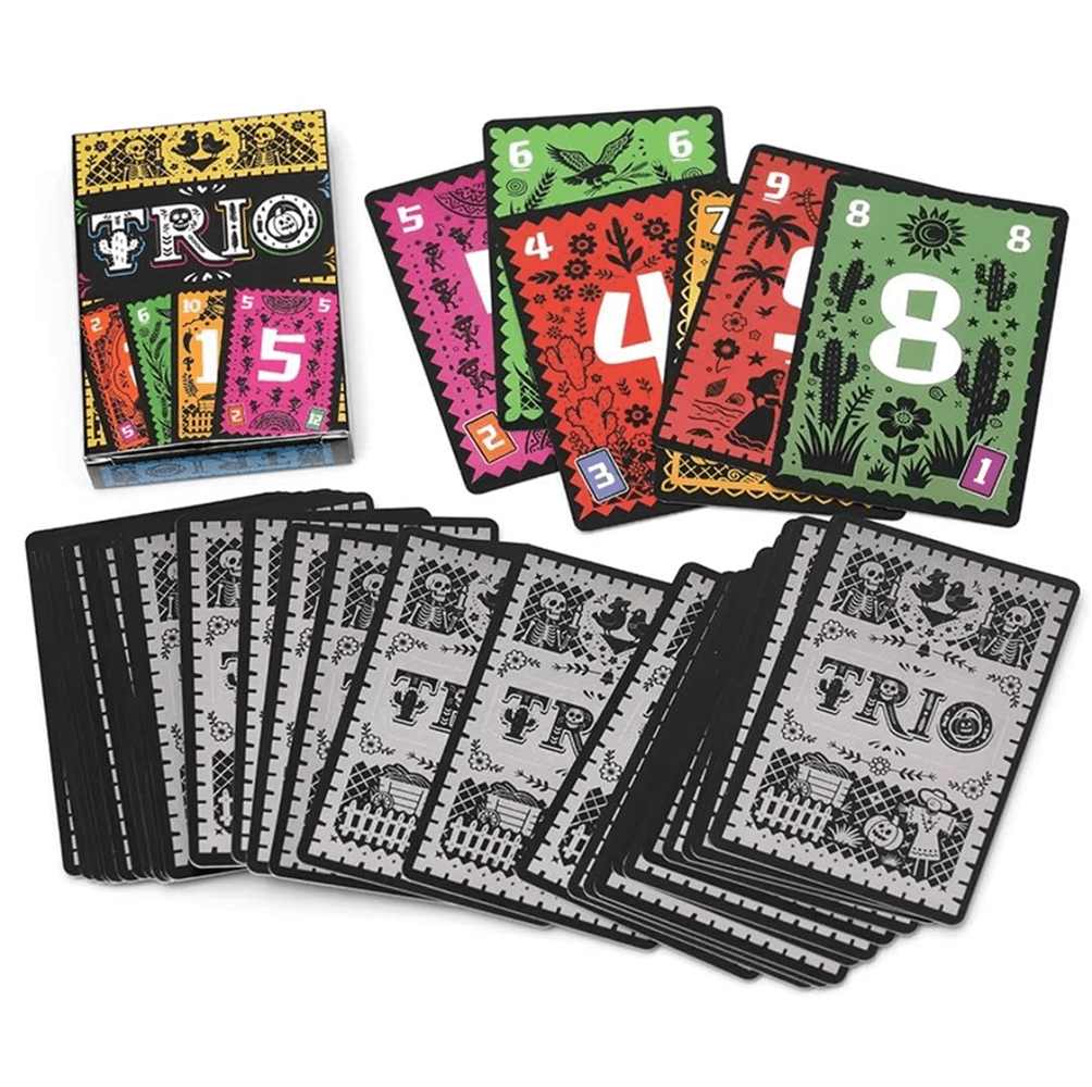 Trio strategy memory card game for 3 to 6 players