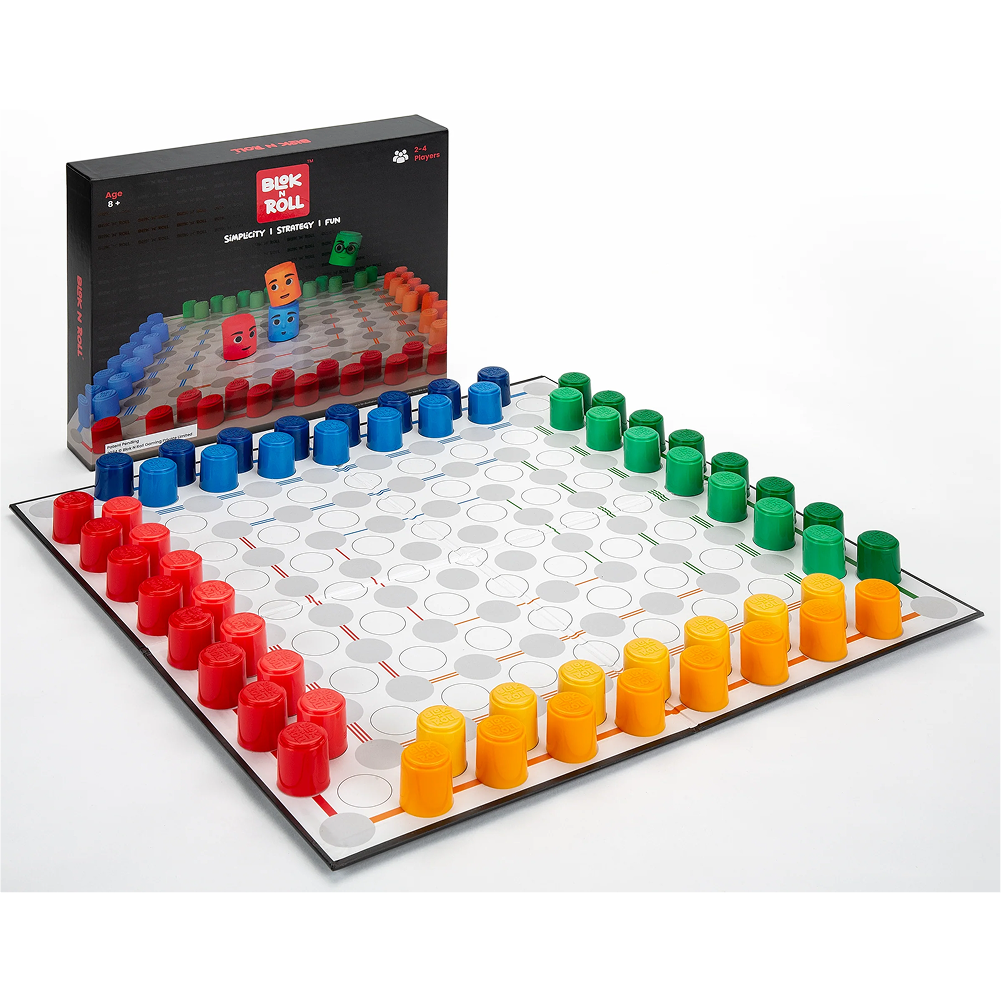 Blok n Roll GO game in play – skill-based strategy board game for families India