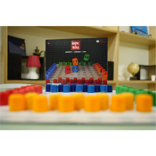 Blok n Roll Classic Edition strategy board game buy online India – 2-4 players ages 8+ | Turnwise