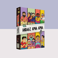 Andaaz Apna Apna Bollywood party card game for friends and family with word guessing gameplay.