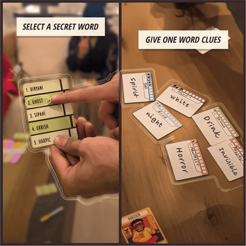 Andaaz Apna Apna game in play – Hinglish party game for friends India