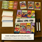 Andaaz Apna Apna box back – 4-12 player desi word party game India