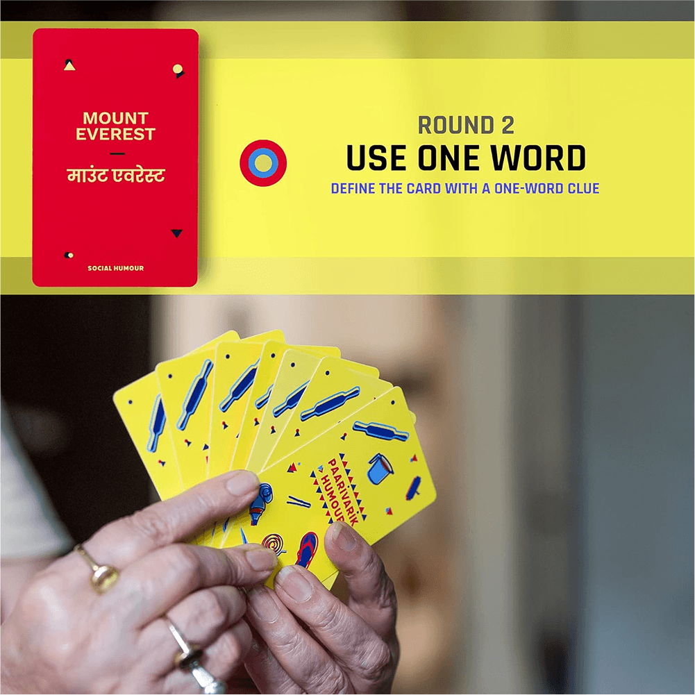 Paarivarik Humour game in play – multi-generation family charades night India