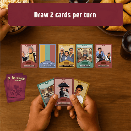 Bollywood Rummy 150 themed cards – Bollywood card game components India