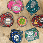 Skull flower and skull coaster cards – bluffing game components India
