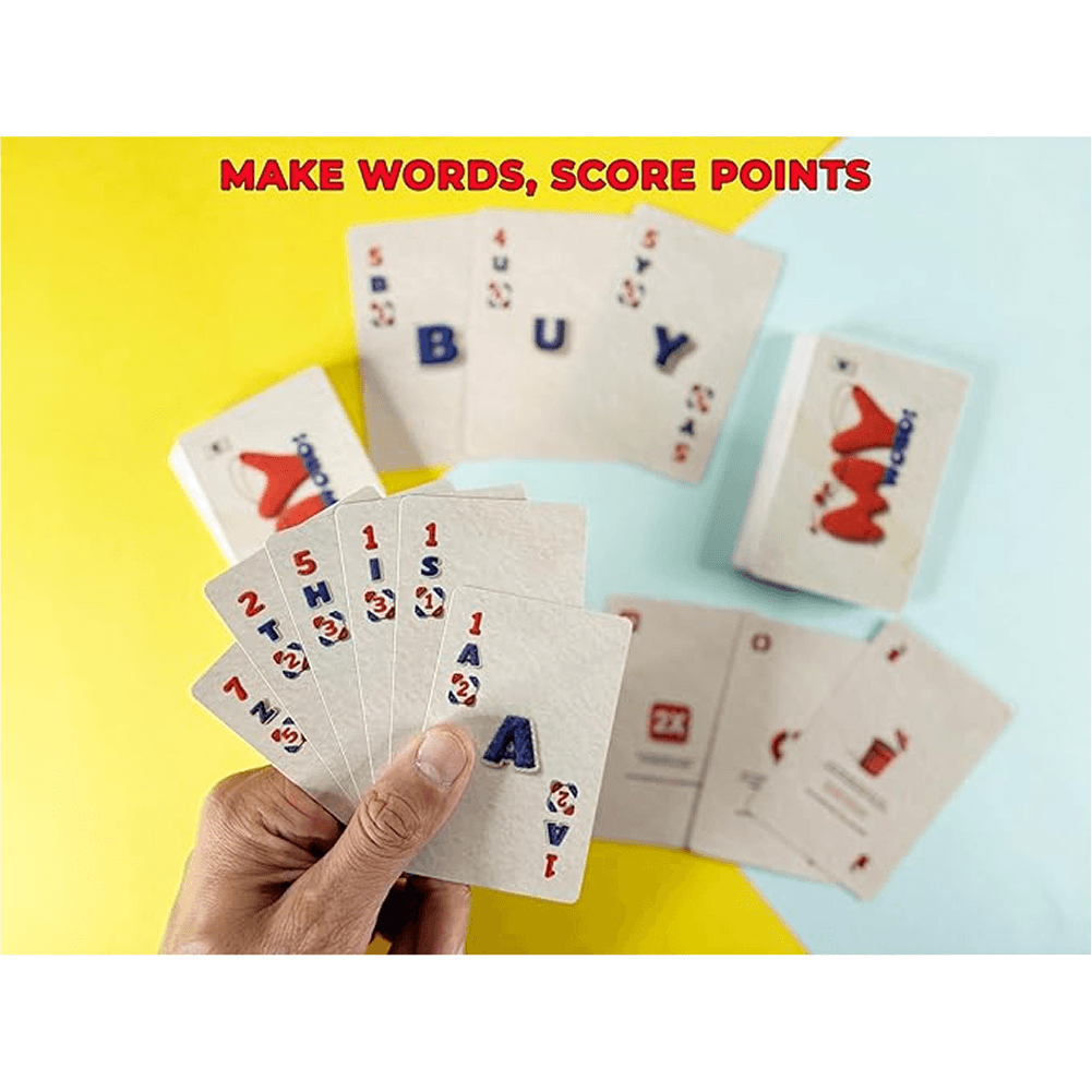 Oh My Word game in play – family word card game night India