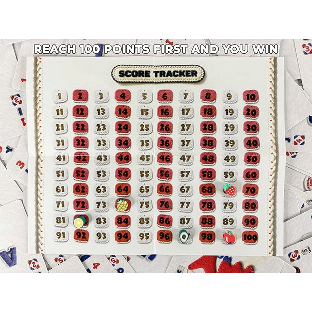Oh My Word score tracker – word making card game components India