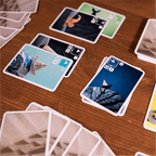 Sea Salt & Paper origami artwork cards spread – strategy card game components India