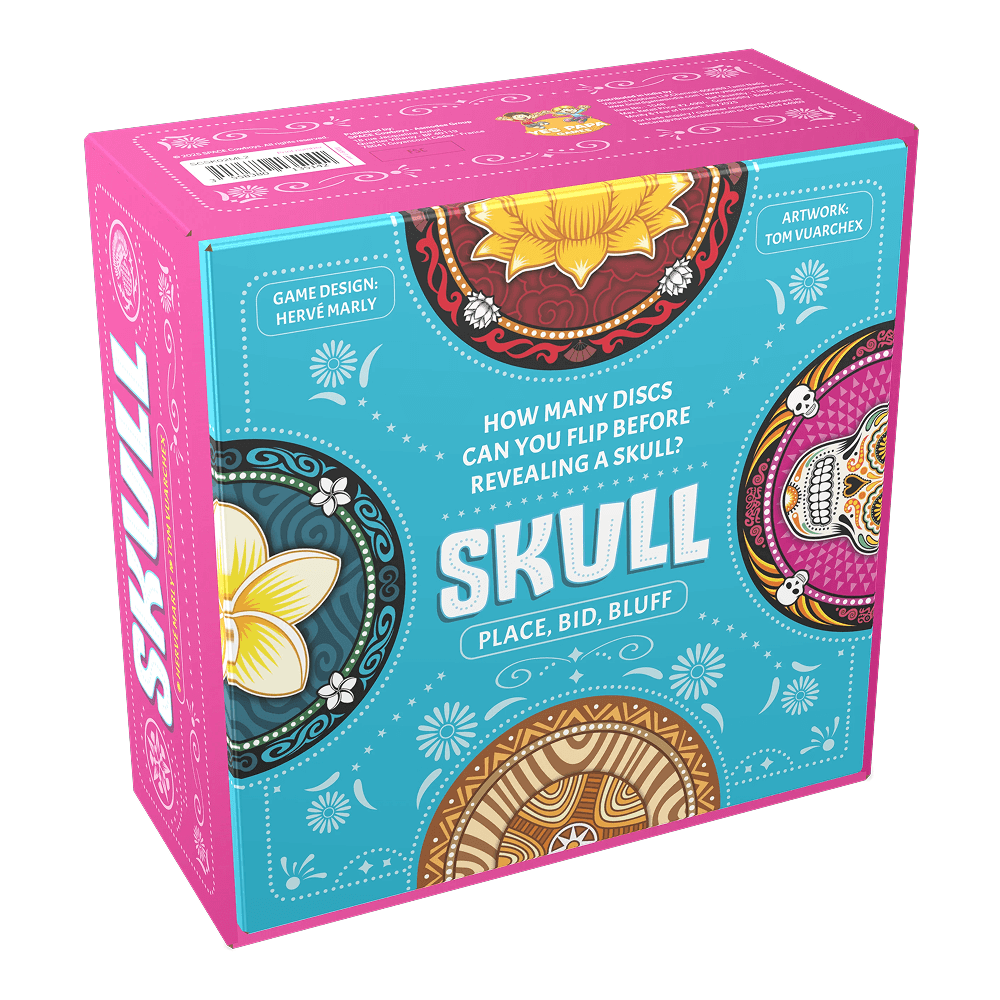 Skull pink edition box back – strategy bluffing card game buy online India