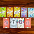Flip 7: With A Vengeance cards laid out during gameplay