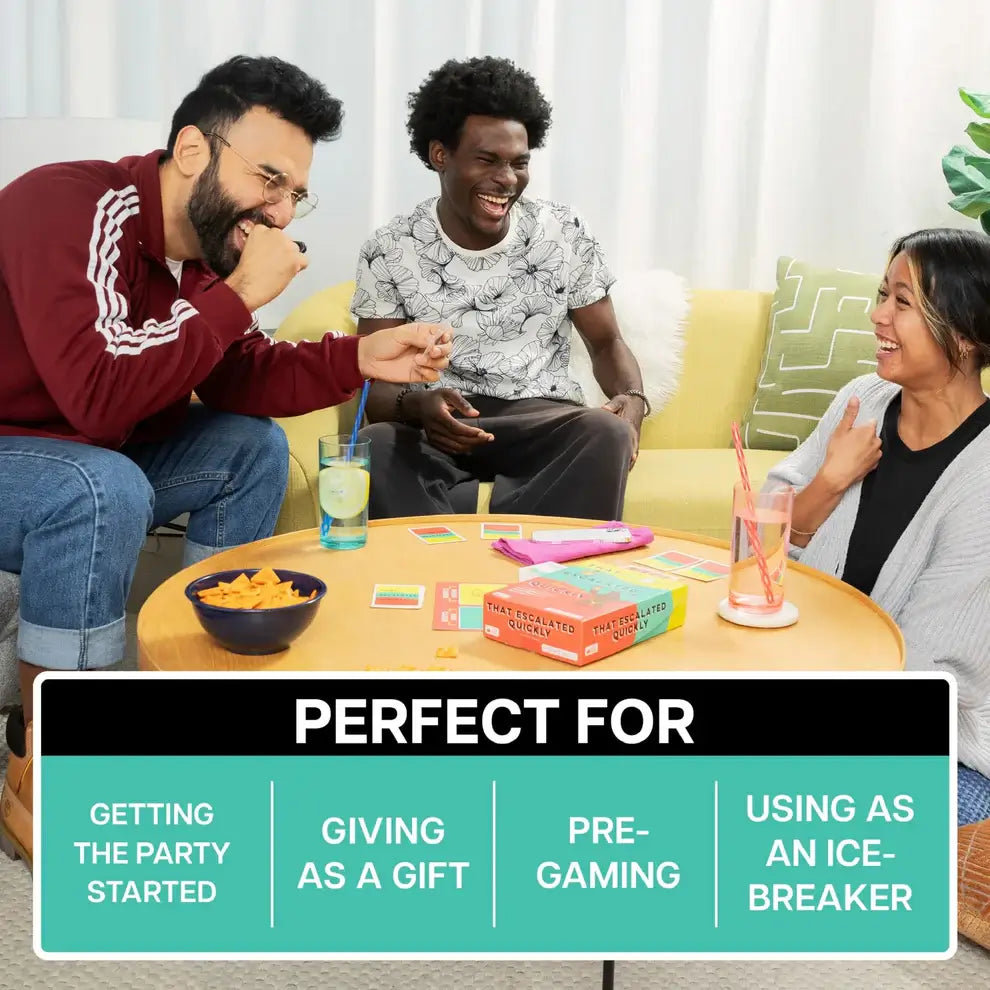 That Escalated Quickly card game for game nights and family gatherings